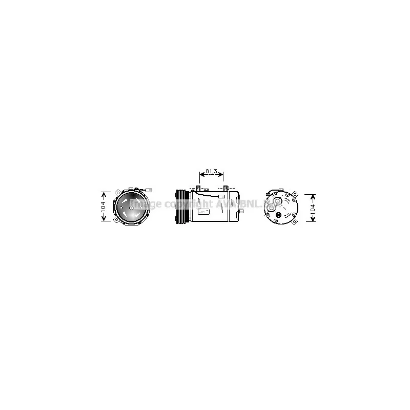 Compresseur, climatisation AVA QUALITY COOLING FDK267