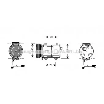 Compresseur, climatisation AVA QUALITY COOLING FDK278