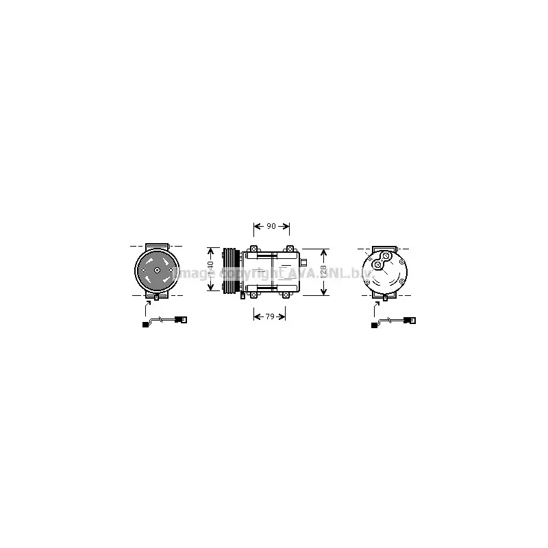 Compresseur, climatisation AVA QUALITY COOLING FDK278