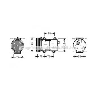 Compresseur, climatisation AVA QUALITY COOLING FDK279