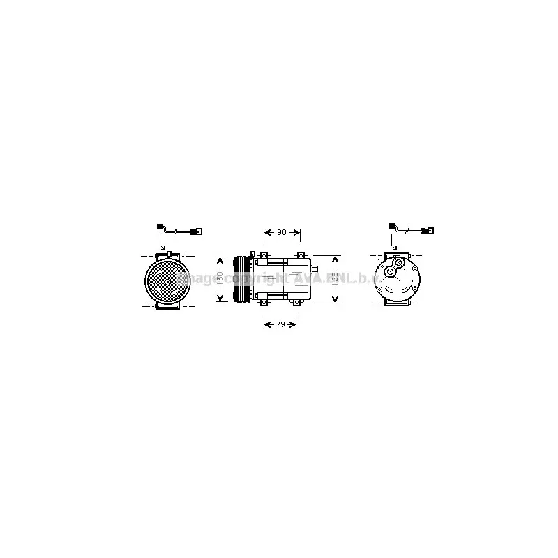 Compresseur, climatisation AVA QUALITY COOLING FDK280