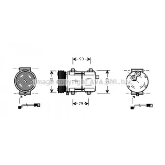 Compresseur, climatisation AVA QUALITY COOLING