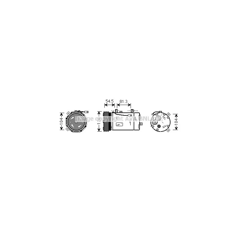Compresseur, climatisation AVA QUALITY COOLING FDK307