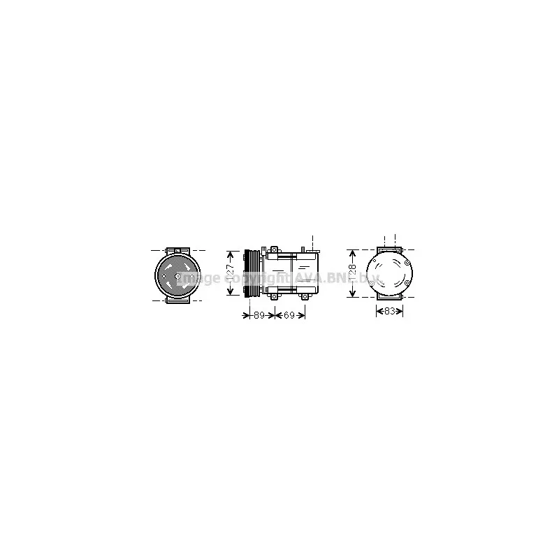 Compresseur, climatisation AVA QUALITY COOLING FDK322