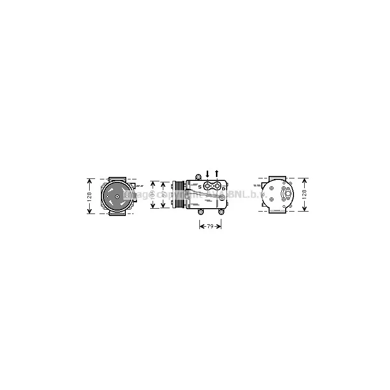 Compresseur, climatisation AVA QUALITY COOLING FDK340