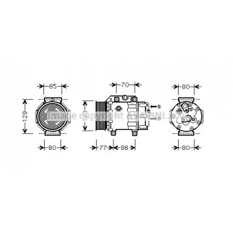Compresseur, climatisation AVA QUALITY COOLING FDK378