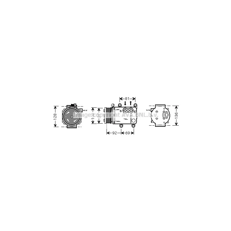 Compresseur, climatisation AVA QUALITY COOLING FDK419