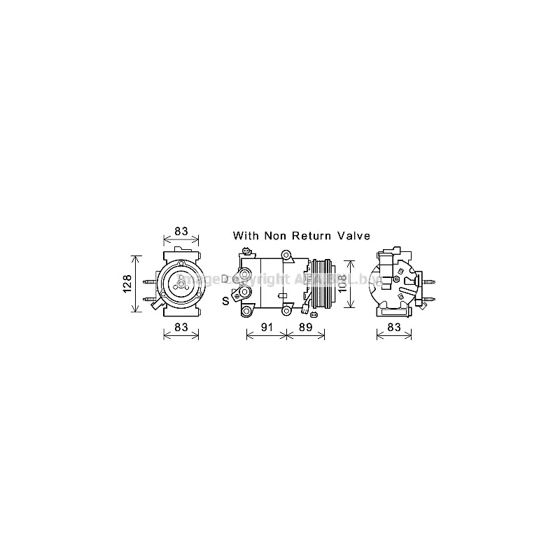 Compresseur, climatisation AVA QUALITY COOLING FDK588