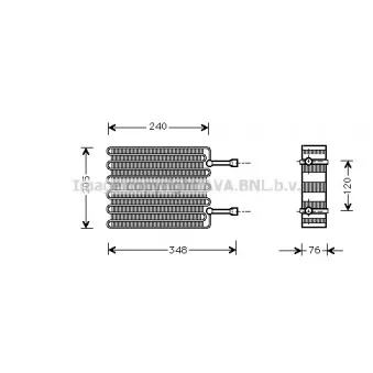 Evaporateur climatisation AVA QUALITY COOLING FDV022