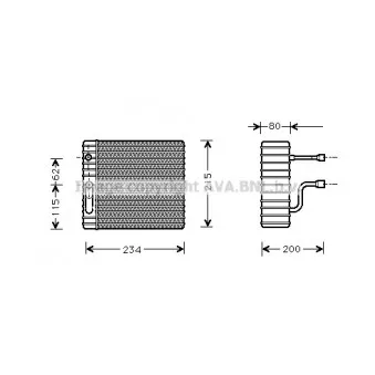 Evaporateur climatisation AVA QUALITY COOLING FDV089