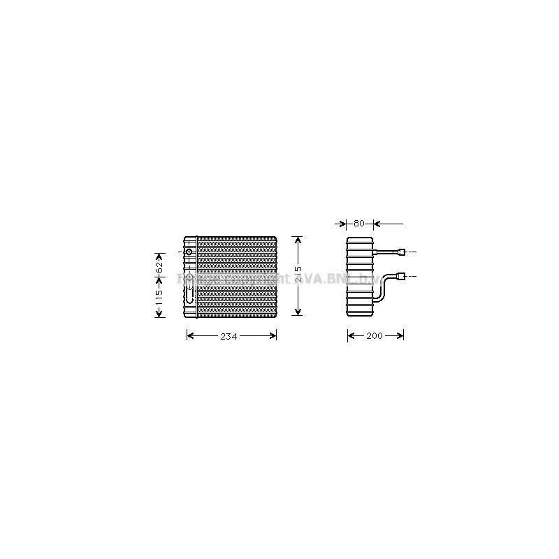 Evaporateur climatisation AVA QUALITY COOLING FDV089