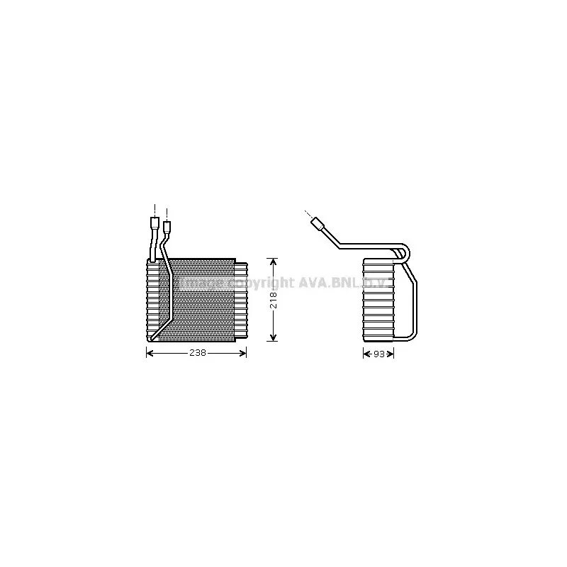 Evaporateur climatisation AVA QUALITY COOLING FDV110