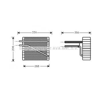 Evaporateur climatisation AVA QUALITY COOLING FDV269