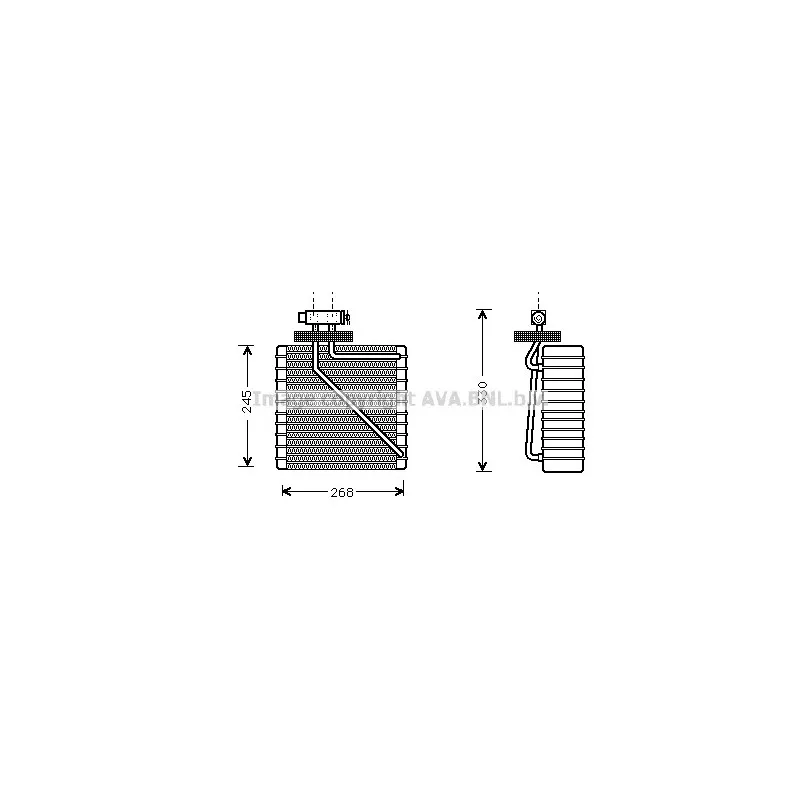 Evaporateur climatisation AVA QUALITY COOLING FDV270