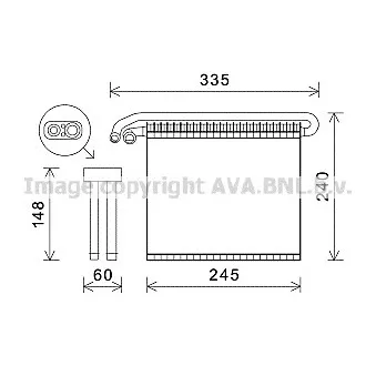 Evaporateur climatisation AVA QUALITY COOLING FDV456