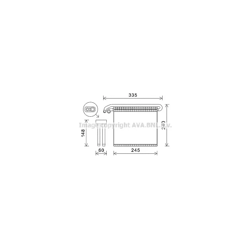 Evaporateur climatisation AVA QUALITY COOLING FDV456