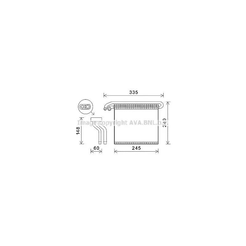 Evaporateur climatisation AVA QUALITY COOLING FDV457