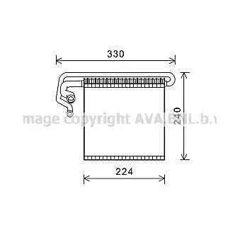 Evaporateur climatisation AVA QUALITY COOLING