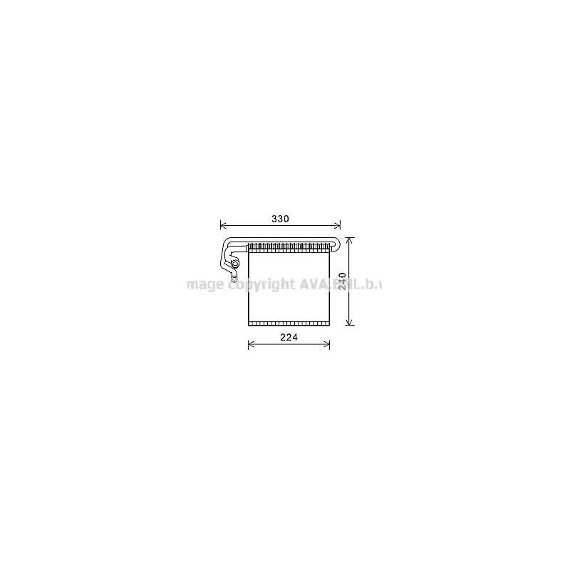 Evaporateur climatisation AVA QUALITY COOLING FDV458