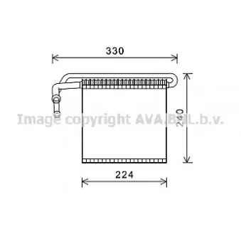 Evaporateur climatisation AVA QUALITY COOLING