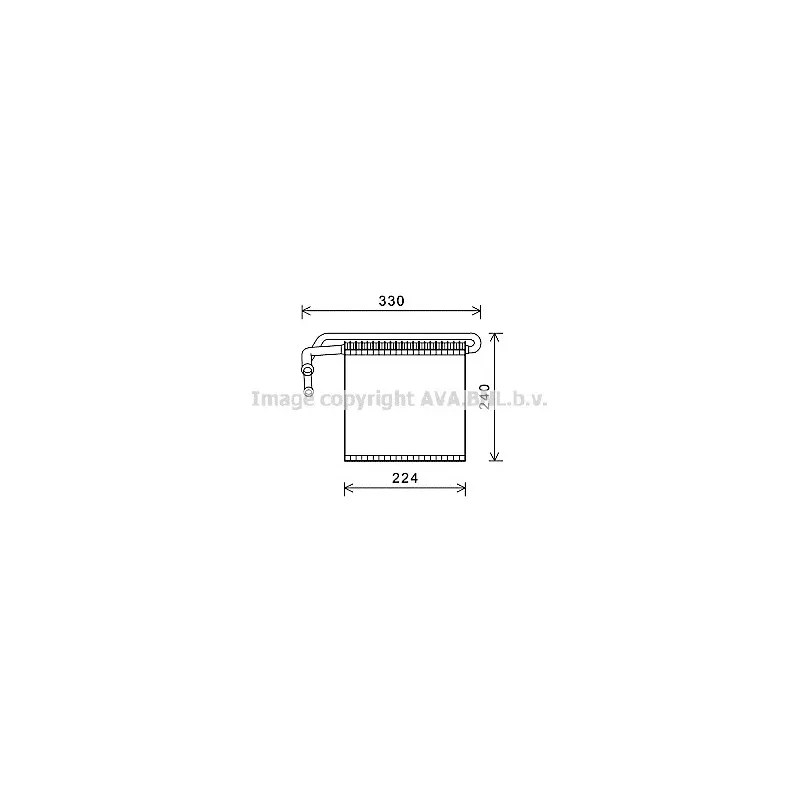 Evaporateur climatisation AVA QUALITY COOLING FDV459