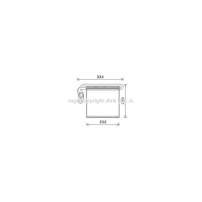 Evaporateur climatisation AVA QUALITY COOLING FDV460