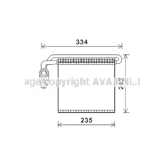 Evaporateur climatisation AVA QUALITY COOLING FDV461