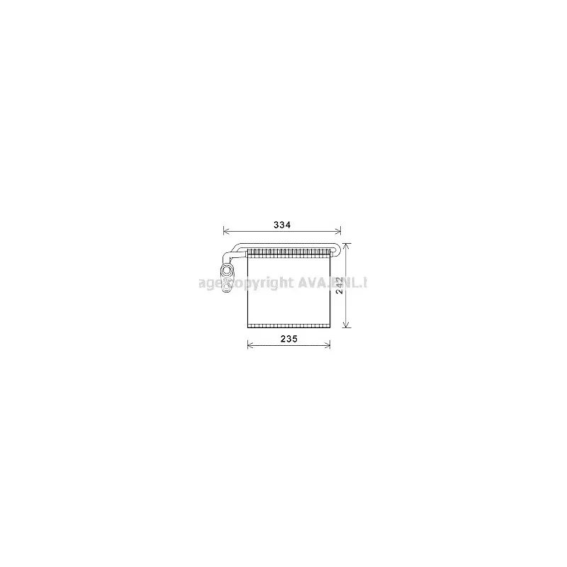 Evaporateur climatisation AVA QUALITY COOLING FDV461