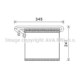 Evaporateur climatisation AVA QUALITY COOLING FDV491