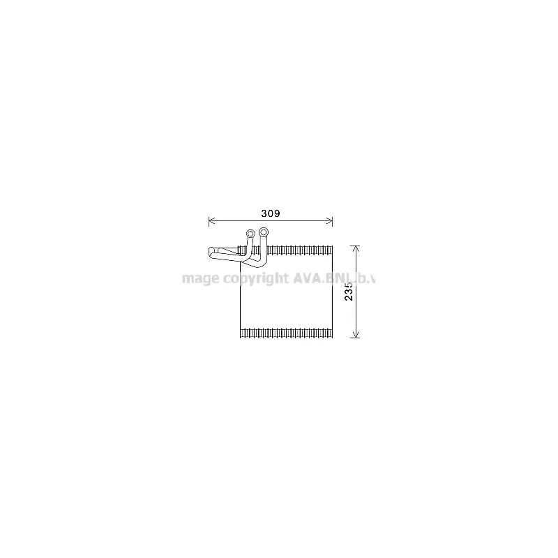 Evaporateur climatisation AVA QUALITY COOLING FDV493
