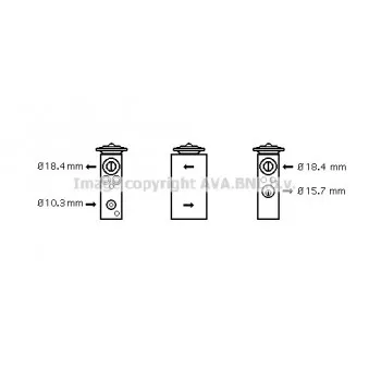 Détendeur, climatisation AVA QUALITY COOLING FT1305