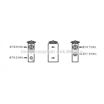 Détendeur, climatisation AVA QUALITY COOLING FT1378