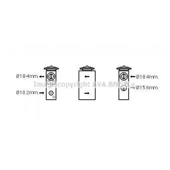 Détendeur, climatisation AVA QUALITY COOLING FT1405