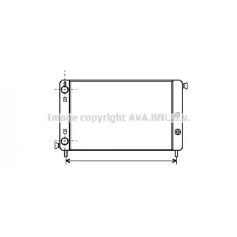 Radiateur, refroidissement du moteur AVA QUALITY COOLING FT2011