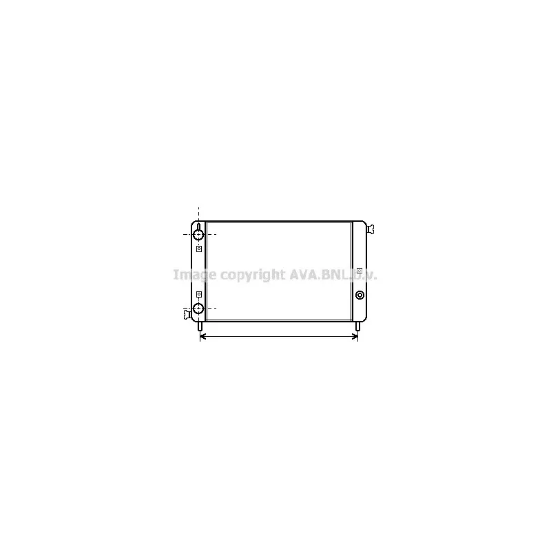 Radiateur, refroidissement du moteur AVA QUALITY COOLING FT2011