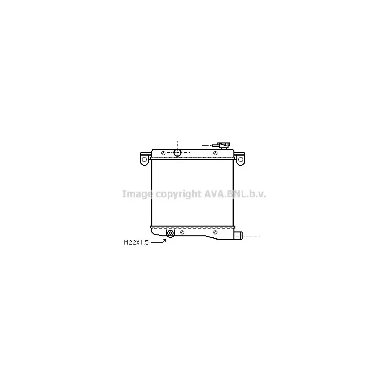 Radiateur, refroidissement du moteur AVA QUALITY COOLING FT2012