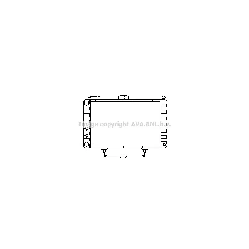 Radiateur, refroidissement du moteur AVA QUALITY COOLING FT2020