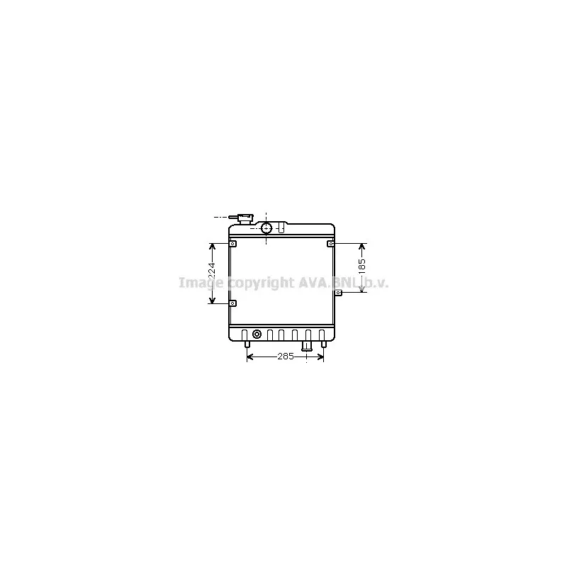 Radiateur, refroidissement du moteur AVA QUALITY COOLING FT2028