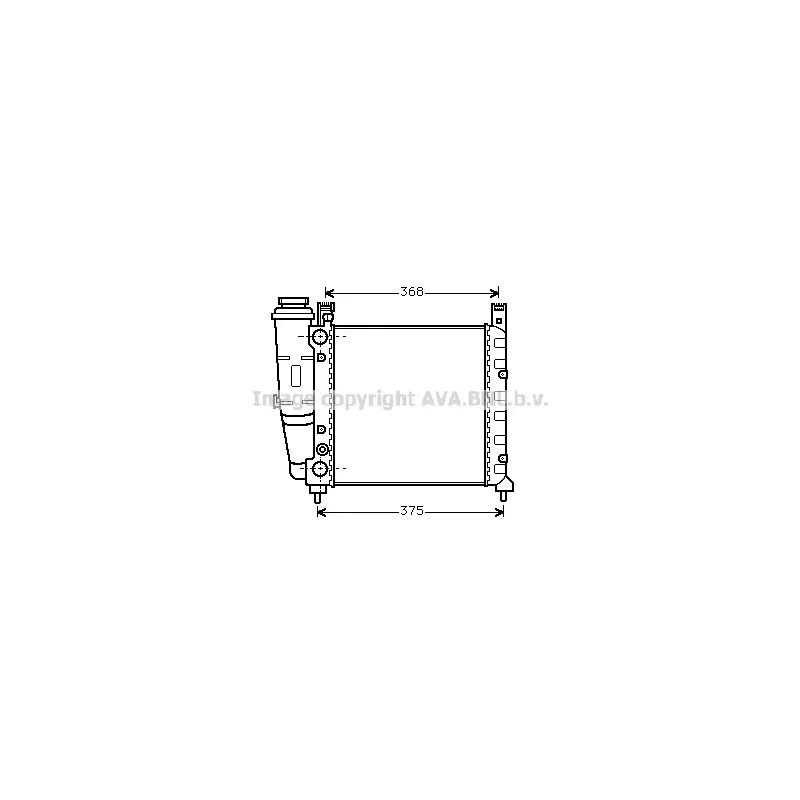 Radiateur, refroidissement du moteur AVA QUALITY COOLING FT2038
