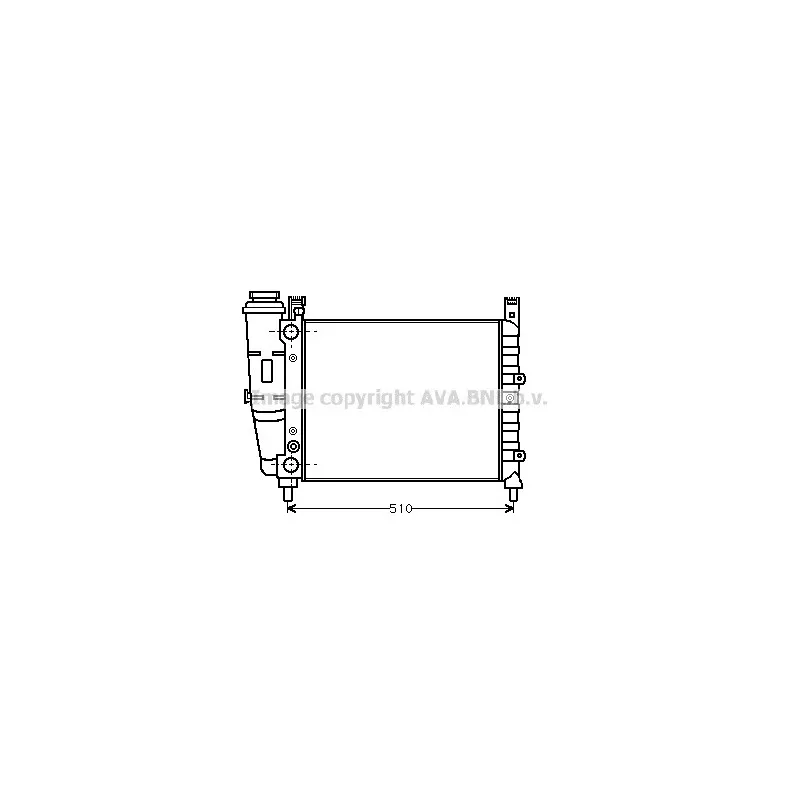 Radiateur, refroidissement du moteur AVA QUALITY COOLING FT2044