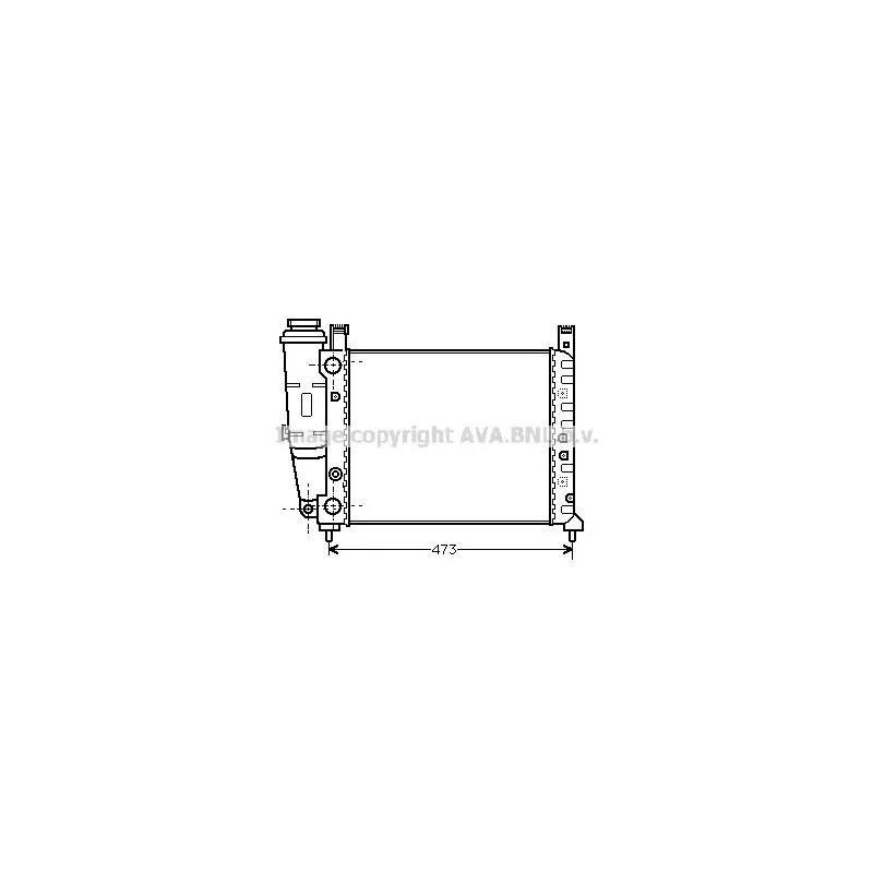 Radiateur, refroidissement du moteur AVA QUALITY COOLING FT2046