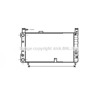 Radiateur, refroidissement du moteur AVA QUALITY COOLING FT2054
