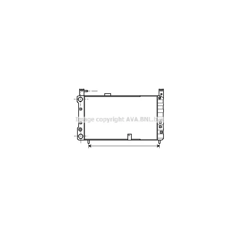 Radiateur, refroidissement du moteur AVA QUALITY COOLING FT2054