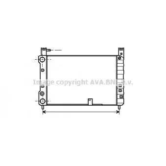 Radiateur, refroidissement du moteur AVA QUALITY COOLING FT2055