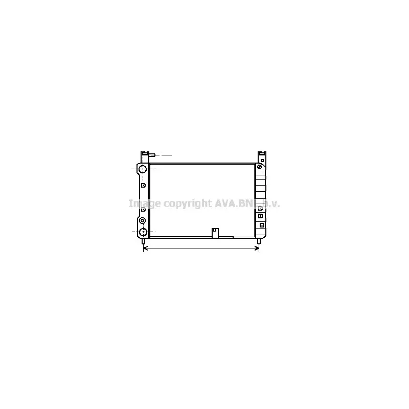 Radiateur, refroidissement du moteur AVA QUALITY COOLING FT2055