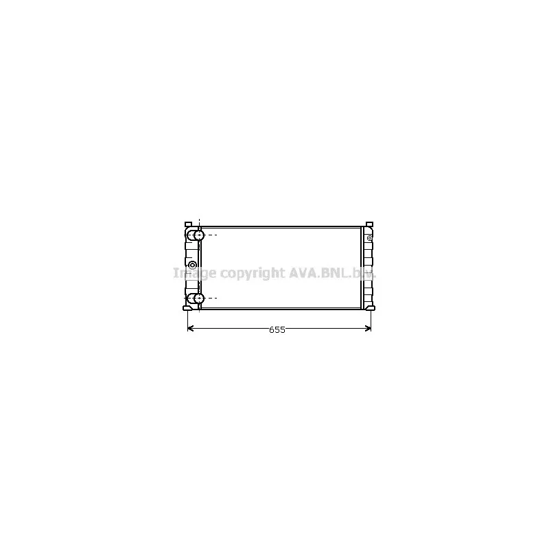 Radiateur, refroidissement du moteur AVA QUALITY COOLING FT2067