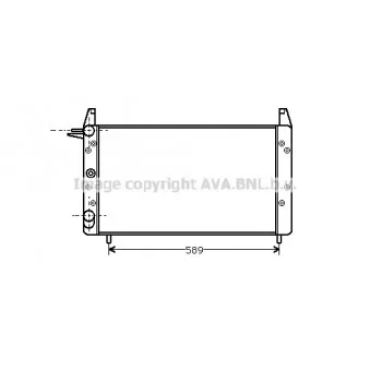 Radiateur, refroidissement du moteur AVA QUALITY COOLING FT2068