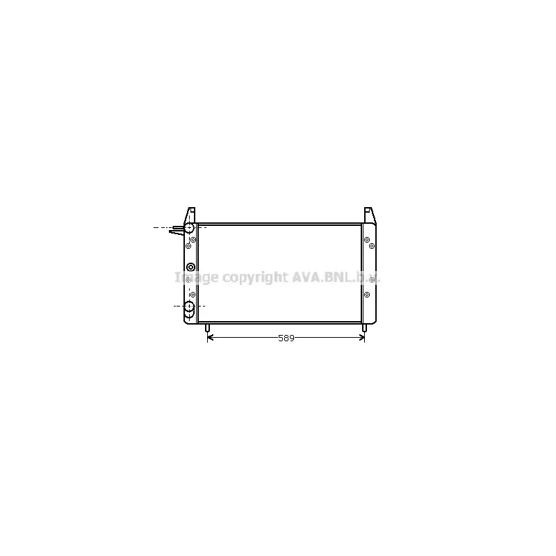 Radiateur, refroidissement du moteur AVA QUALITY COOLING FT2068