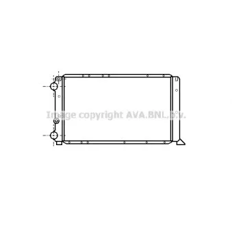 Radiateur, refroidissement du moteur AVA QUALITY COOLING FT2069