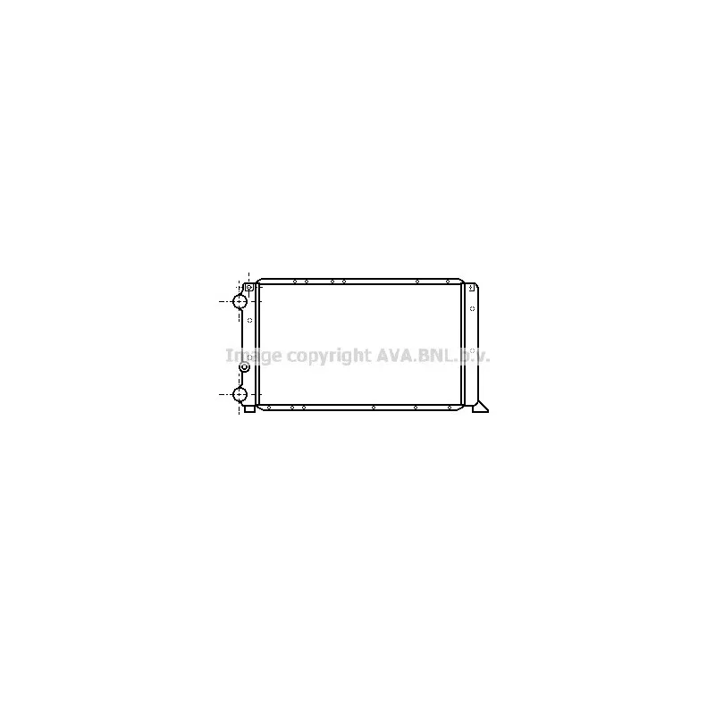 Radiateur, refroidissement du moteur AVA QUALITY COOLING FT2069
